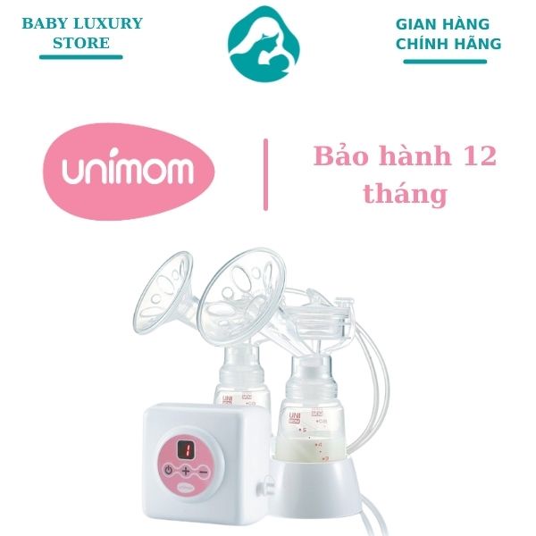 Máy hút sữa điện đôi điện tử Premium Allegro UNIMOM có matxa silicone UM872002