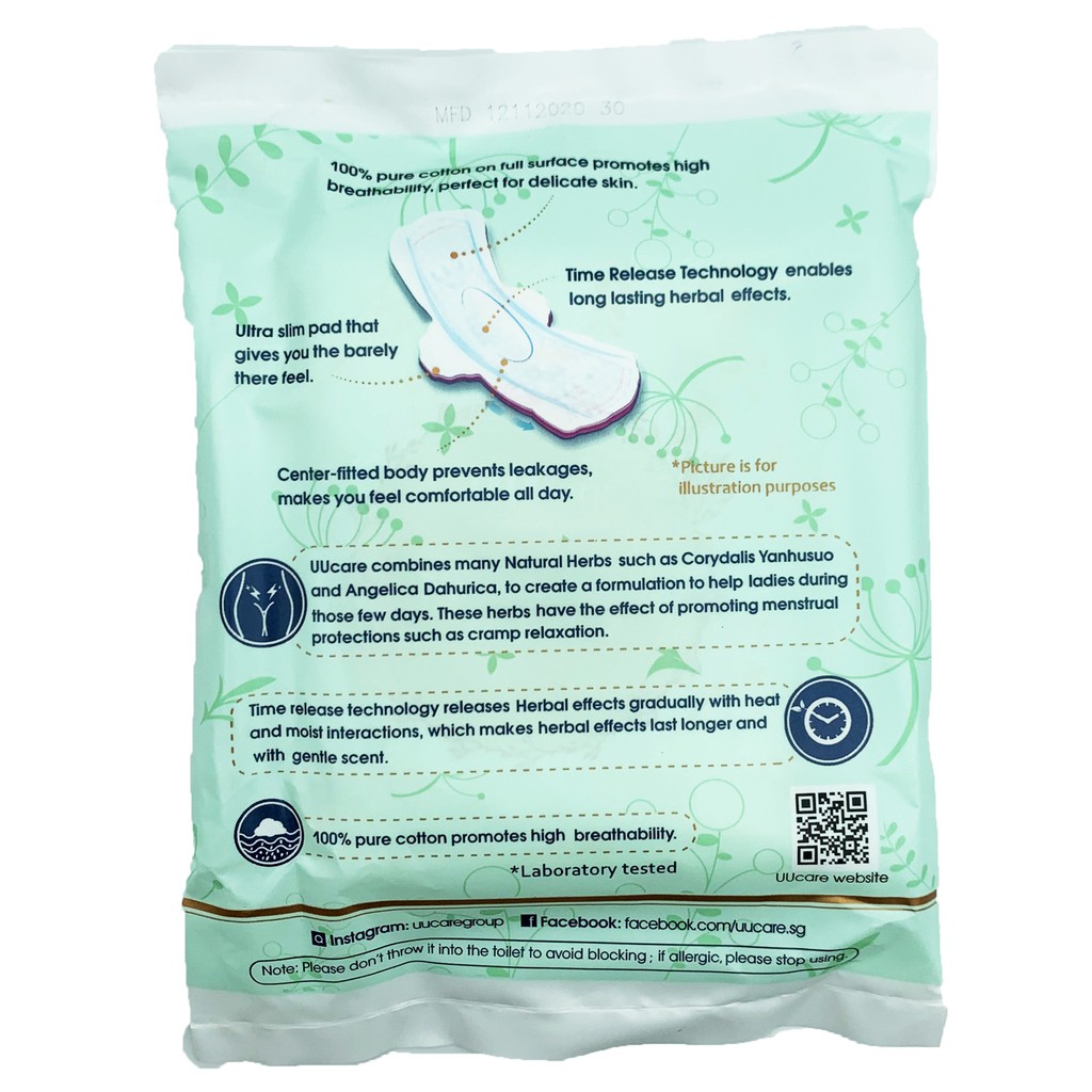Băng vệ sinh thảo dược UUcare Natural Herbs - Gói cầm tay