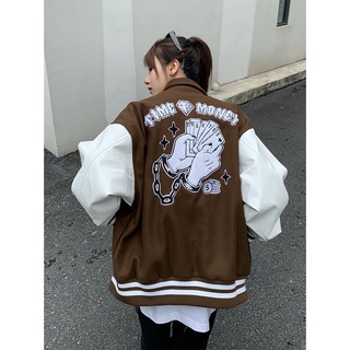 Áo khoác Bomber Time Money Cao Cấp Unisex phong cách Streetwear, Áo Bomber Jacket họa tiết độc lạ Form Châu Âu