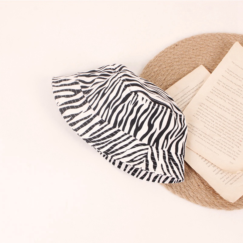 Mũ cotton chống nắng họa tiết da báo thời trang mùa hè cho bé