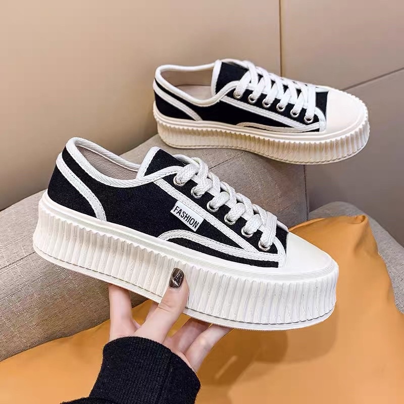 Giày thể thao đế bánh mì fashion cực êm, Giày thể thao nữ đẹp 2022 - PinkOri
