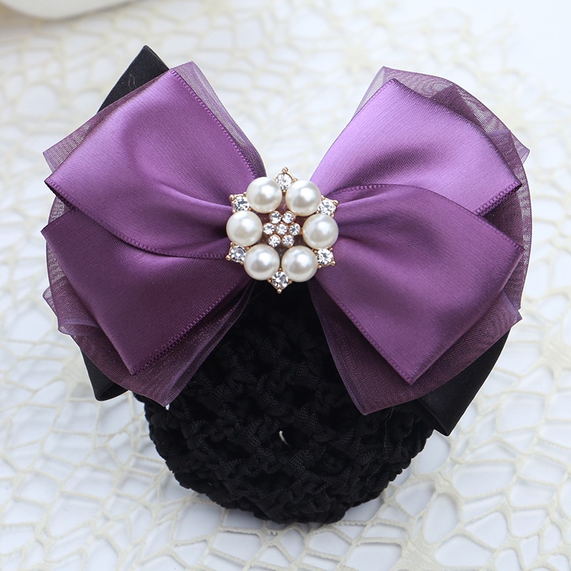 Kẹp Tóc Nơ Lưới Chuyên Nghiệp Thời Trang Cho Nữ