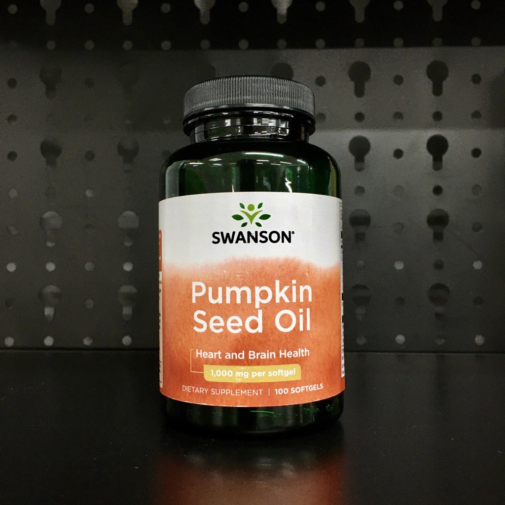 Viên Uống Tinh Chất Hạt Bí Ngô Hỗ Trợ Tuyến Tiền Liệt Swanson Pumpkin Seed Oil 1000mg 100 viên