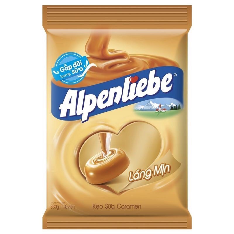 1 Túi kẹo béo Alpenliebe caramen/dâu gói 40 viên [Đại lí Lĩnh Nam HN]