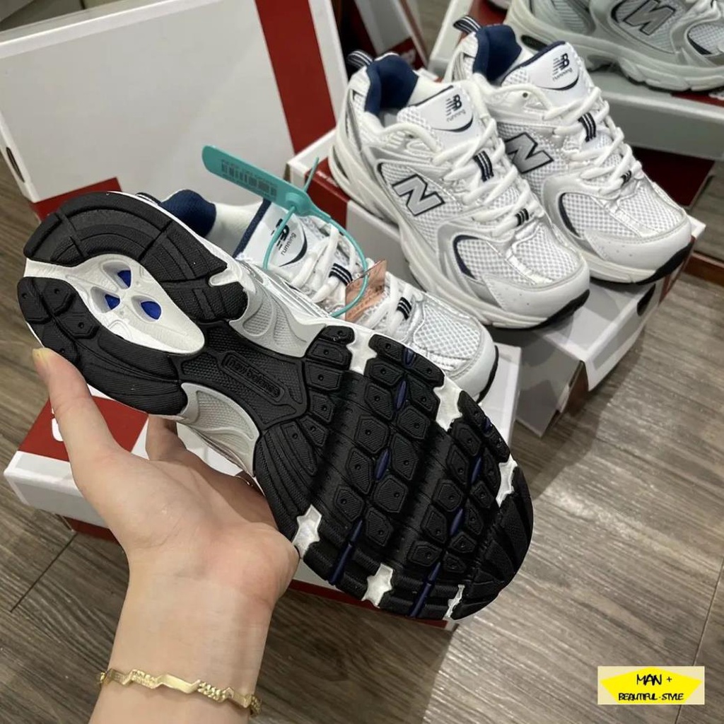 Giày thể thao New Ba.lance 530 Marathon Running màu bạc siêu đẹp, cá tính dành cho nam nữ