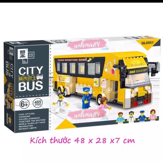 lego đồ chơi lego xếp hình xe jeep/ City Bus ̣-12 trong 1