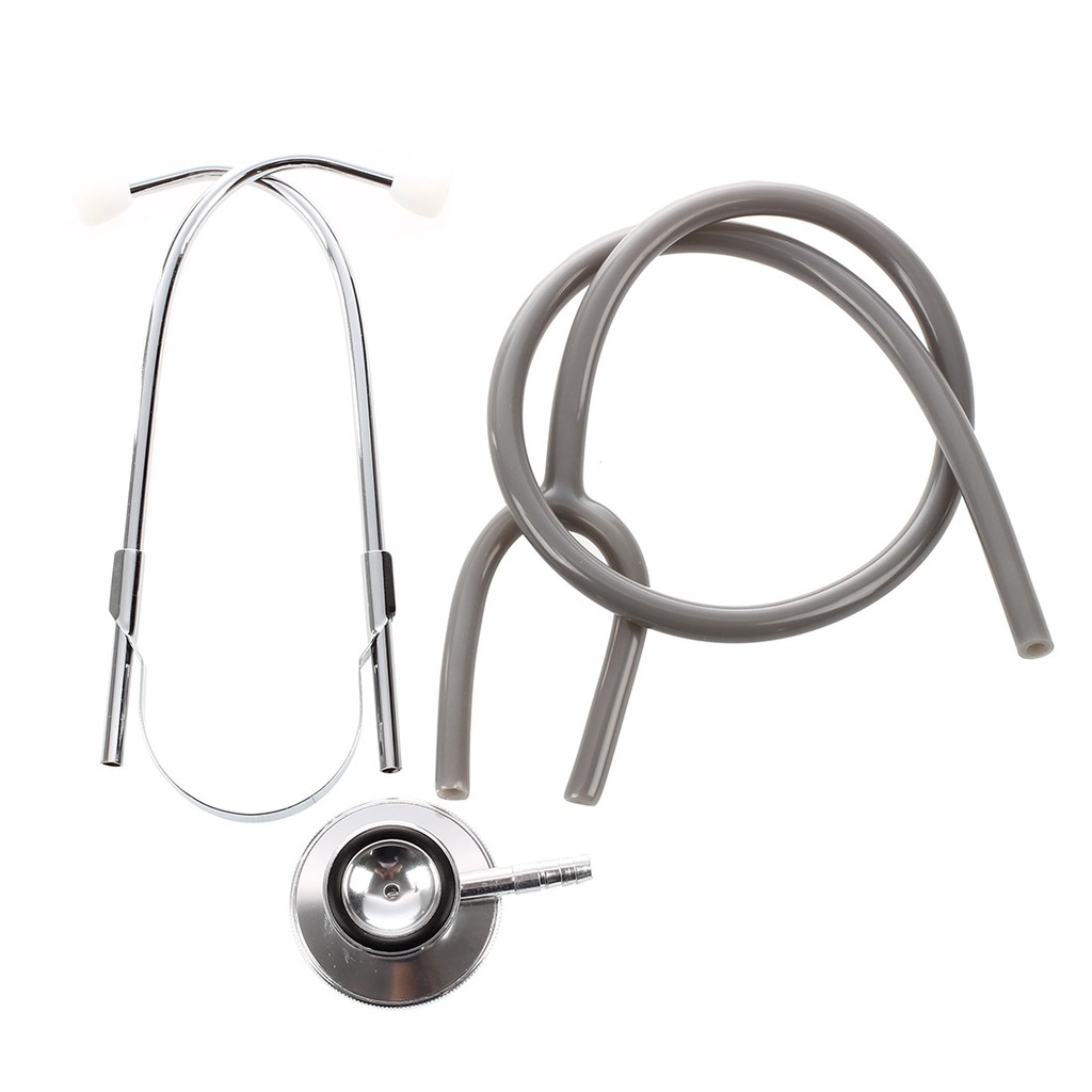 Pro Dual Head EMT Stethoscope for Doctor Nurse Vet Student Health Blood Gray