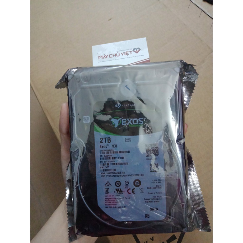 Ổ cứng HDD Seagate Exos 7E8 2TB 512n SATA (ST2000NM0055) | BigBuy360 - bigbuy360.vn