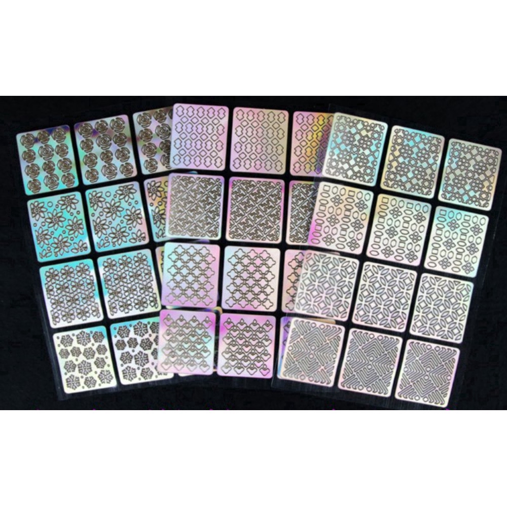 [Hàng mới về] Set 3 tấm đề can dán móng nghệ thuật 3D đẹp mắt