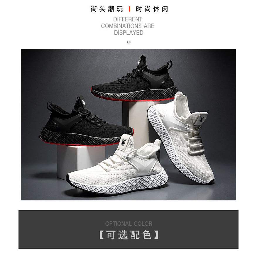 Giày Thể Thao Sneaker Nam Hai Màu Trắng Đen 048 | BigBuy360 - bigbuy360.vn