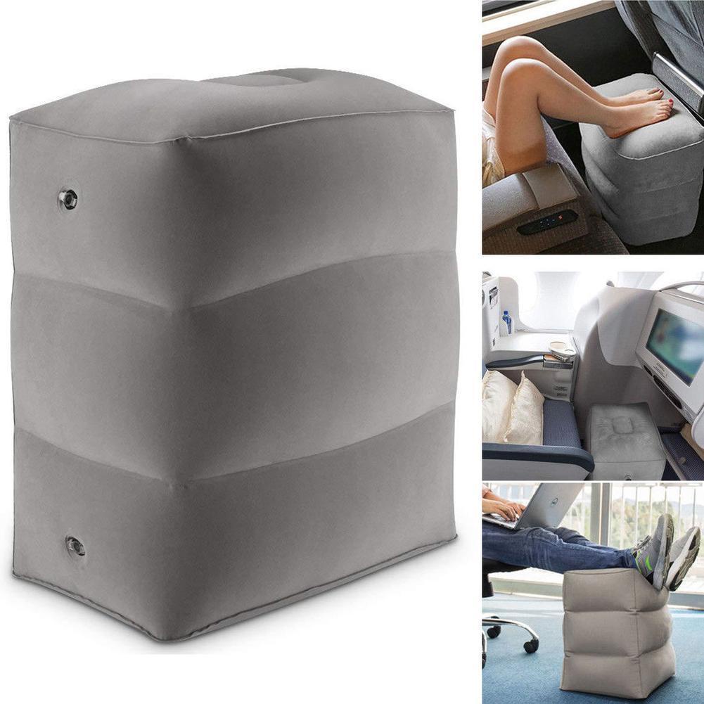 Gối Kê Chân Bơm Hơi Kèm Túi Đựng Chống Bụi Cho Xe Hơi W8Q9