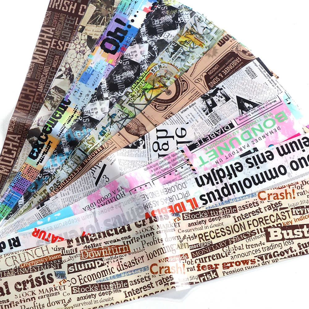 Bộ 10 miếng dán 3D trang trí móng nghệ thuật