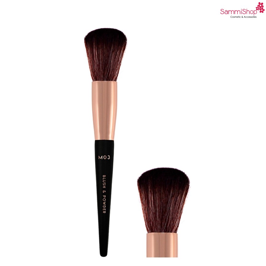 VACOSI BLUSH &amp; POWDER BRUSH - M03 CỌ MÁ HỒNG &amp; PHỦ, ĐẦU TRÒN - M03