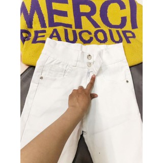 quần ngố kaki lưng cao
