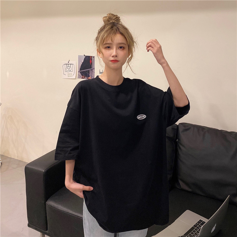 Áo Thun Tay Ngắn Dáng Rộng Màu Sắc Ngọt Ngào Cho Nữ | BigBuy360 - bigbuy360.vn