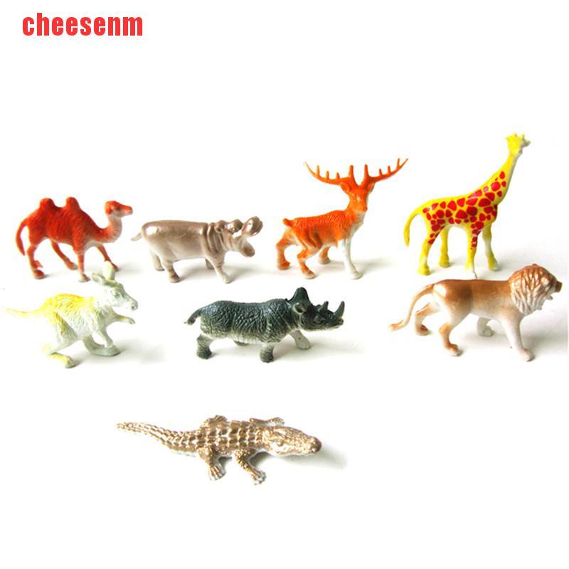 Set 8 Mô Hình Các Loài Động Vật Bằng Nhựa Cho Bé