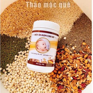 Bột ăn dặm cho bé từ 5 tháng 💝FREESHIP💝BỘT ĂN DẶM CHO BÉ TỪ 5 THÁNG THƠM NGON, BỔ DƯỠNG, TIỆN LỢI, NHANH CHÓNG  500GR