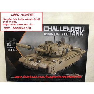 Bộ lắp ráp Lego Army : Xe Tank Challenger 2 của Anh - XingBao XB 06033