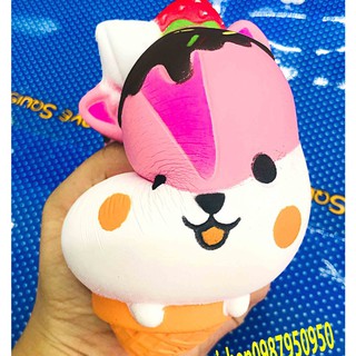 SQUISHY KEM CHUỘT HAMSTER HỒNG  (huongtrang15)