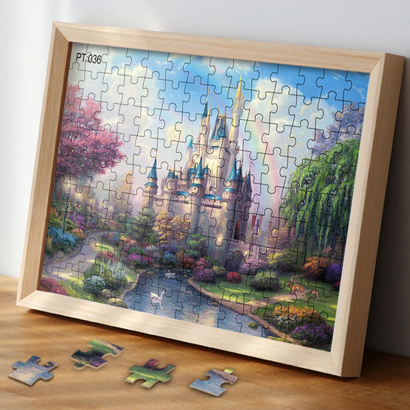 Bộ Đồ Chơi Lắp Ráp 126 Mảnh Hình Lâu Đài Cho Bé