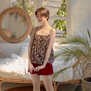 [O] VIBES Đồ bộ 2 dây Rose Bow Straps Set