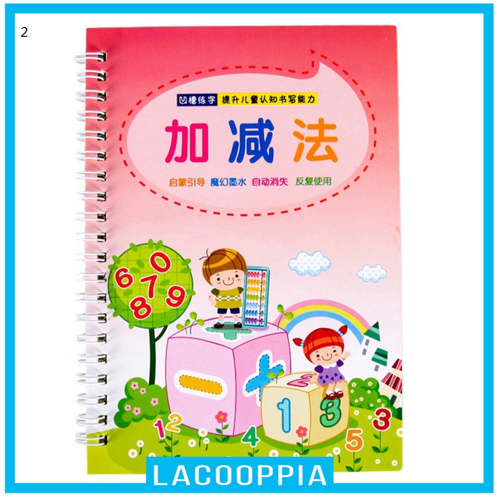 Sách Tập Viết Chữ Thư Pháp Thiết Kế Sáng Tạo Chuyên Dùng Cho Bé Mẫu Giáo