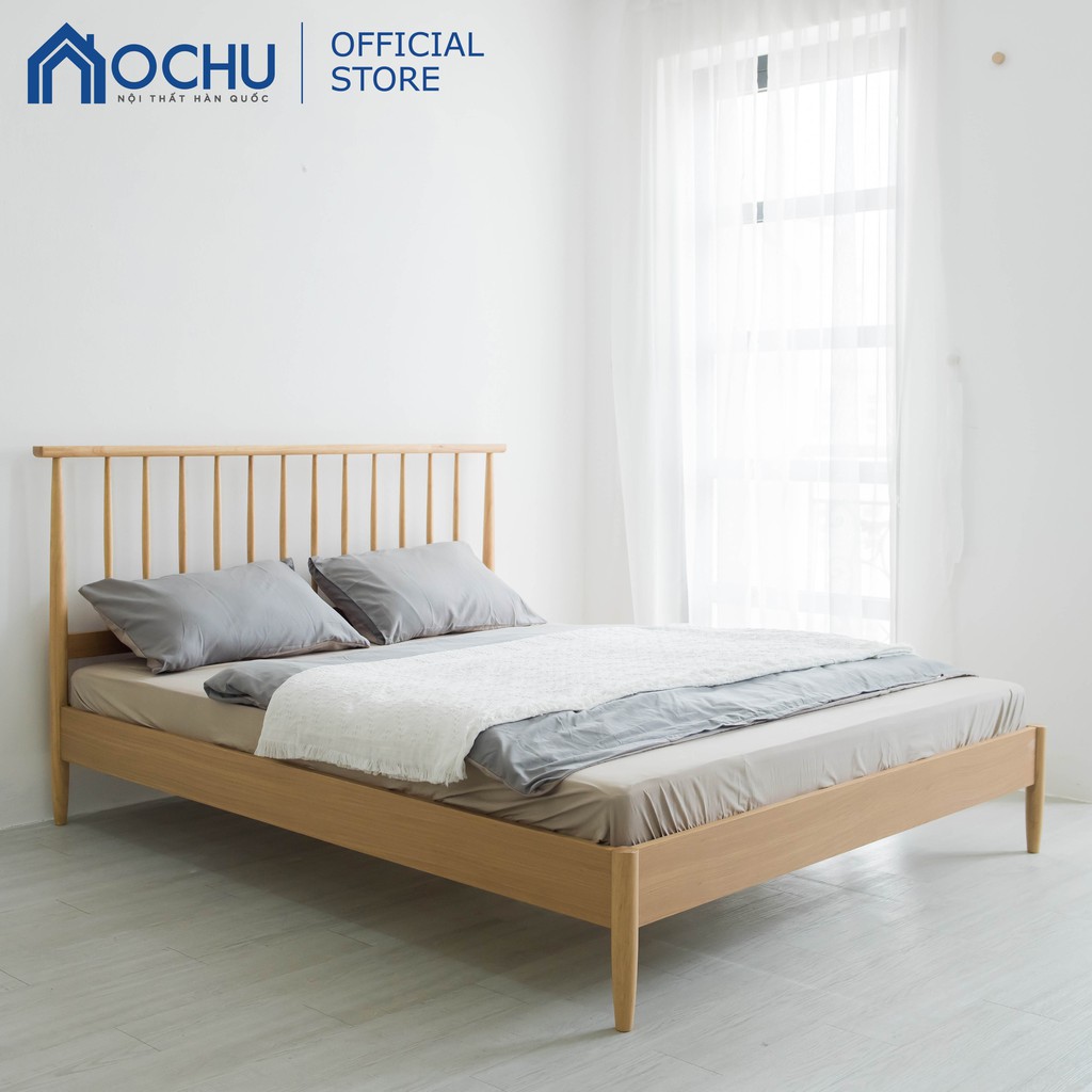 Giường Ngủ Gỗ Cao Su OCHU - Funky Bed - Natural