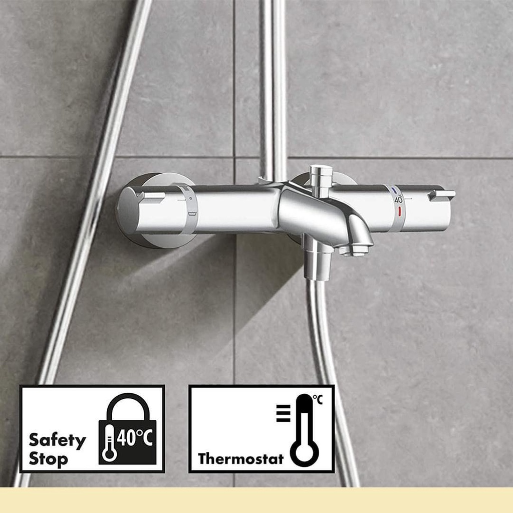 Bộ sen vòi Hansgrohe 27298000 Crometta E 240 (sen vuông 3 in 1)