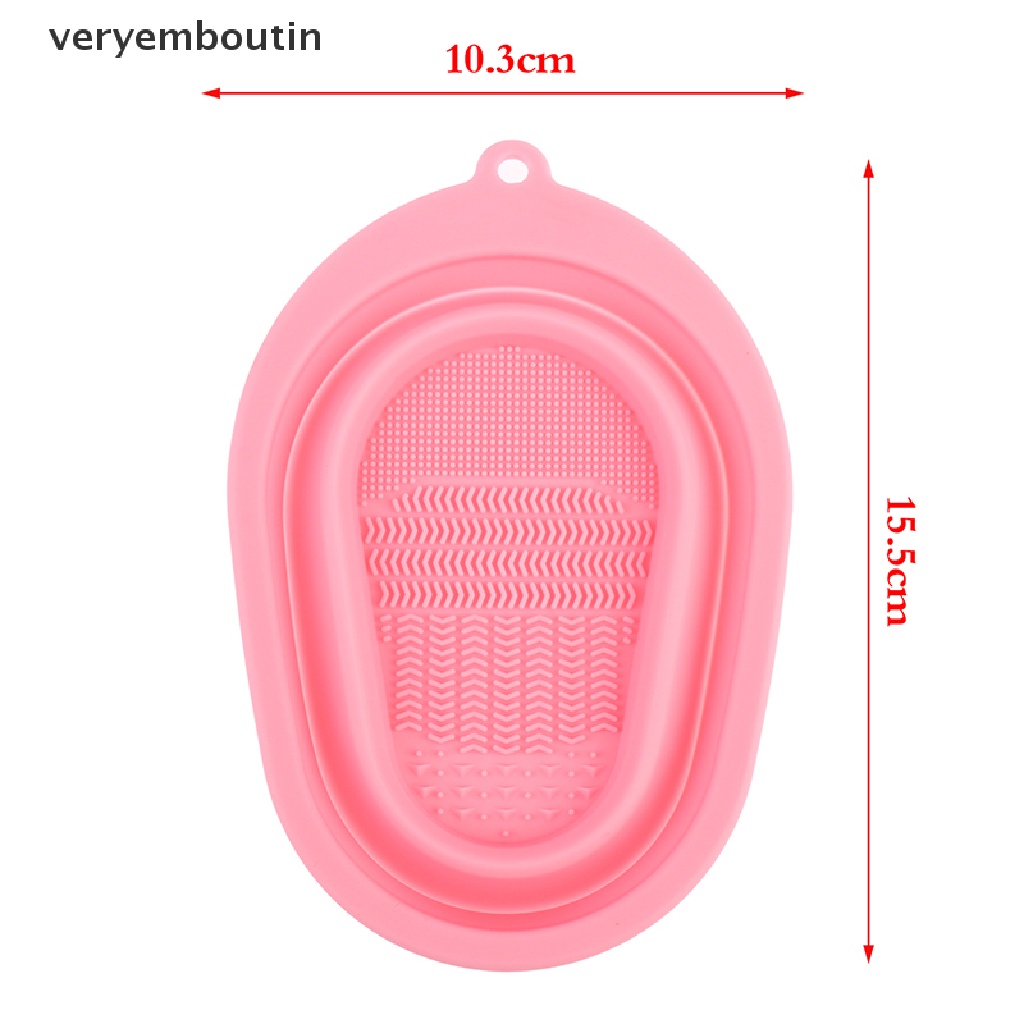 [Hàng mới về] Tấm bản chải vệ sinh mỹ phẩm có thể gập lại