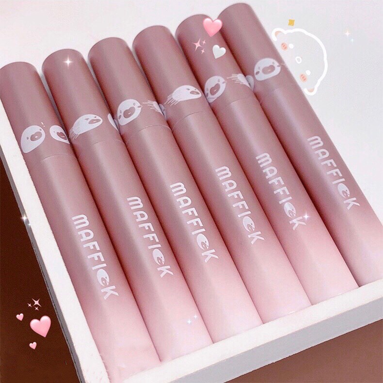 Son kem bùn bé nho MAFFICK mịn lì căng môi Grape Cub Edelweiss Lip Glaze lâu trôi hot trend MAFI46