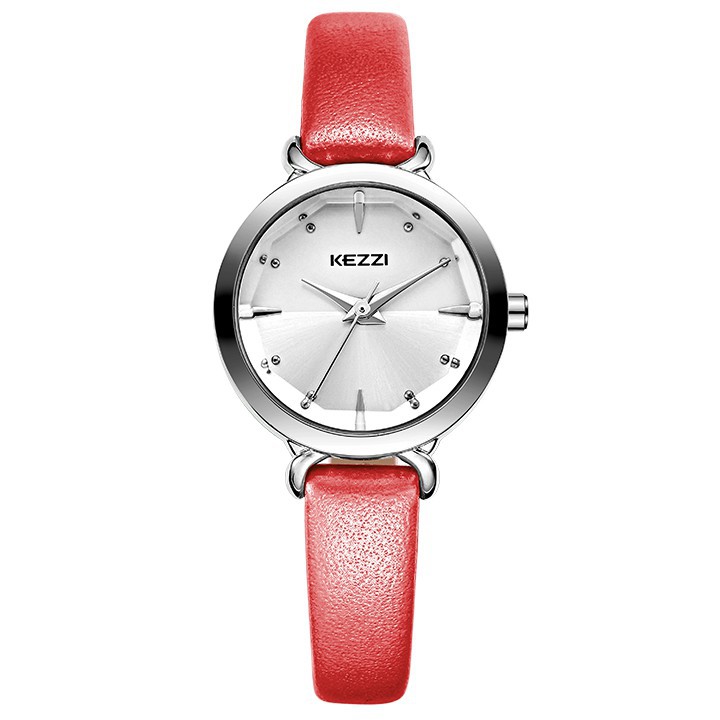 ĐỒNG HỒ NỮ KEZZI 1651 DÂY DA CAO CẤP, MẶT TRÒN Bán lẻ giá sỉ