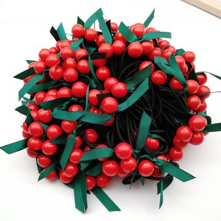 Cột tóc quả cherry ruy băng K84