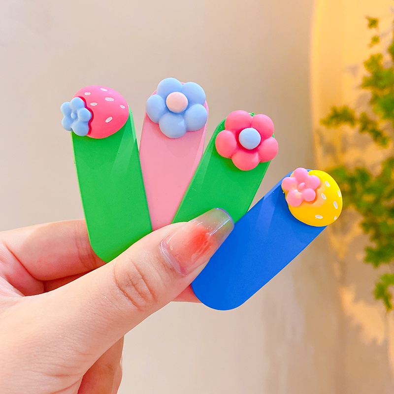 Kẹp Tóc Đính Hoa Dễ Thương Cho Bé Gái