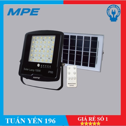 FREE SHIP  LED PHA NĂNG LƯỢNG MẶT TRỜI SFLD 100W MPE- BH 1 Năm