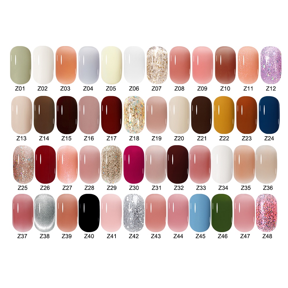 Sơn gel  6ML SINGLE  top base dùng đèn hơ  UV&LED Mới 48 màu cổ điển Sơn móng tay , sơn gel mini, sơn nail