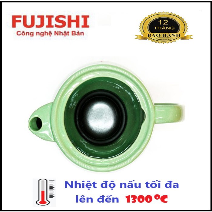 Ấm sắc, bình sắc dược Bắc Nam điện tự động 3.2 lít gốm Bát Tràng Fujishi F01 chính hãng (BH 12 tháng)