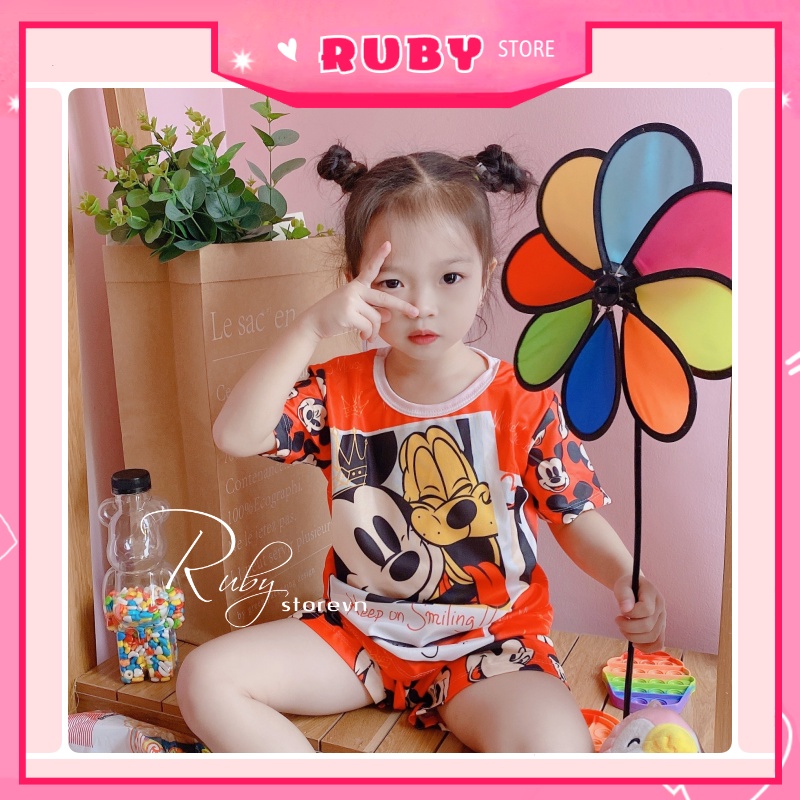 Set bộ bé gái cực xinh NHIỀU MẪU Hoạt Hình Dễ Thương từ (5KG - 35KG) ❤ DBRBD