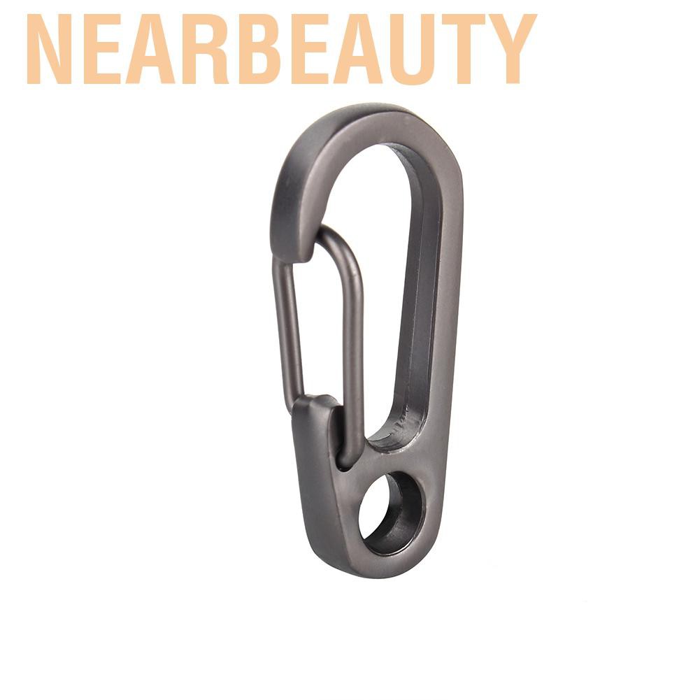 Khoá móc chìa carabiner inox cắm trại đi bộ đường dài ngoài trời