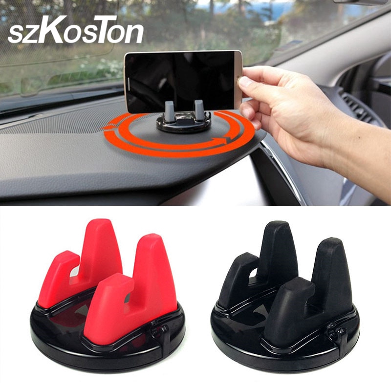 360 Degree Car Phone Holder Dashboard Sticking Stand Mount For Less 6 inch Phone