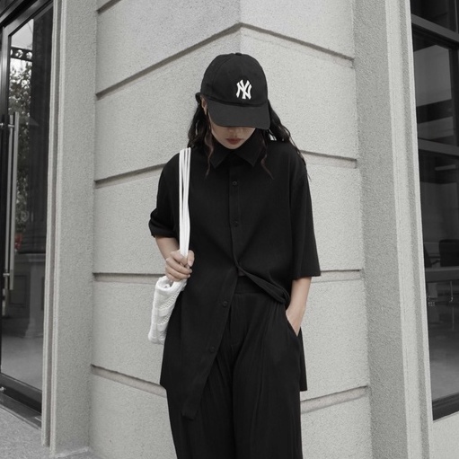Áo sơmi xếp ly 21ST URBAN Black Comfy Pleated Shirt