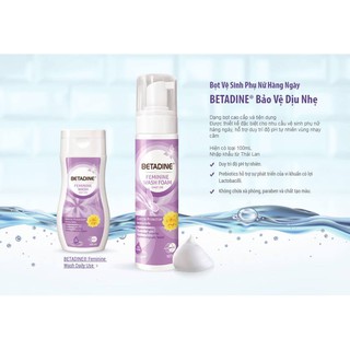 DUNG DỊCH VỆ SINH PHỤ NỮ BETADINE GENTLE PROTECTION CÓ SẴN ( Xuất xứ thương hiệu: Mỹ )