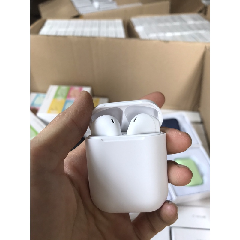 Tai nghe bluetooth không dây Inpods i12 TWS nút cảm ứng âm thanh.Có mic đàm thoại