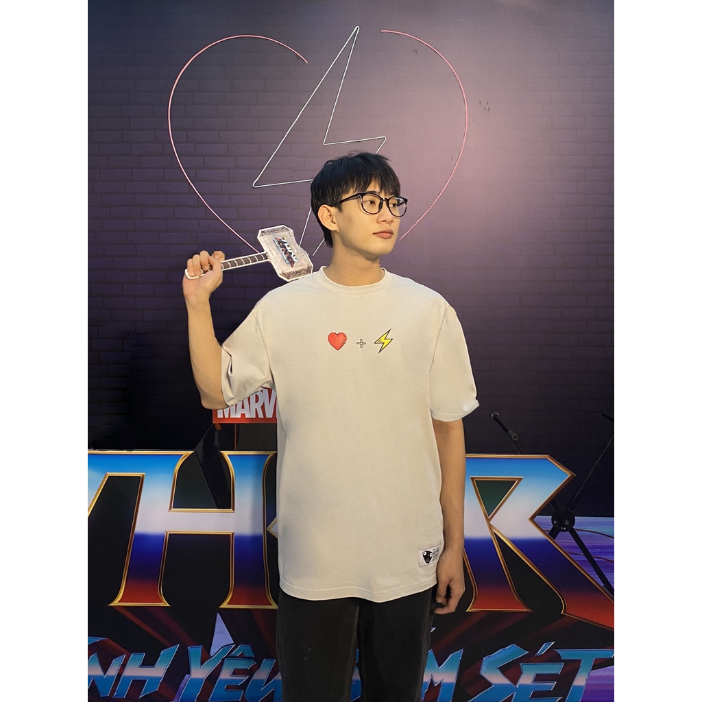 Áo thun Tiếng Sét Ái Tình phim Thor: Love And Thunder, Marvel form oversize unisex rộng rãi thoáng mát
