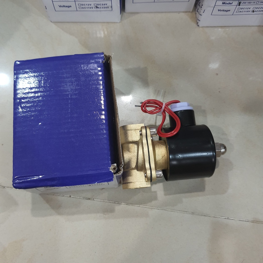 Van điện từ phi 21 220V thường đóng loại tốt van nước đóng mở bằng điện