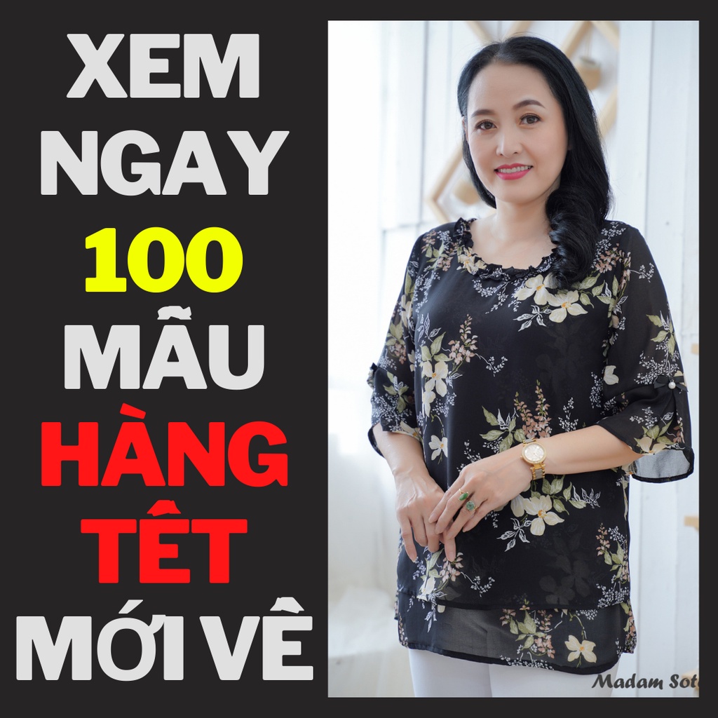 Madam Sotoni - Thời trang trung niên - Áo kiểu nữ trung niên - VBGD112