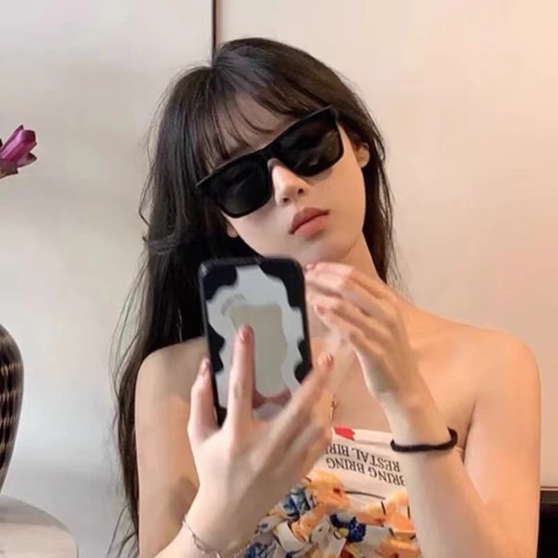 (HENGHA) Kính Mát Thời Trang Hàn Quốc Gọng Chữ Nhật Màu Kẹo Ngọt Chống Nắng