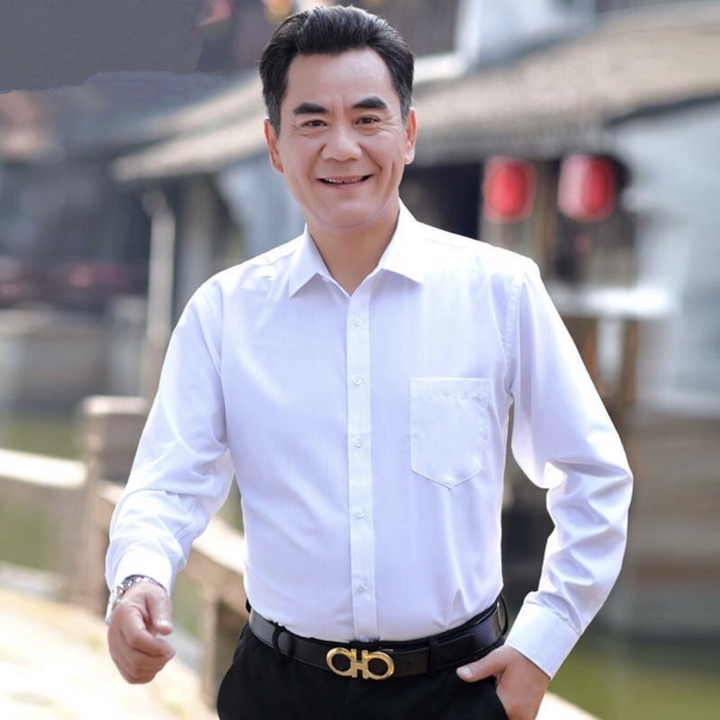 Áo sơ mi nam form rộng công sở dài tay cao cấp đẹp vải kate trơn mát FF13G