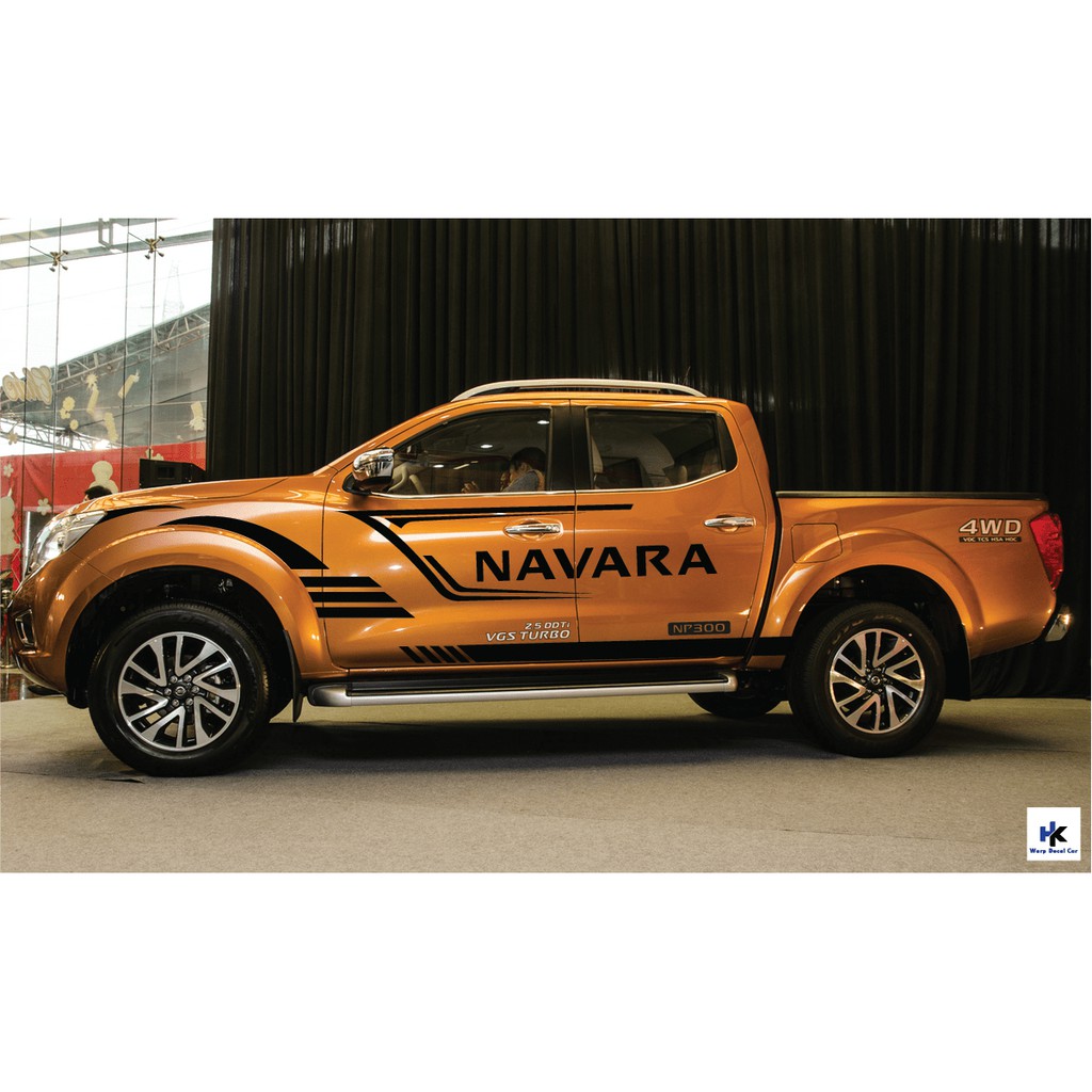 Tem xe NAVARA dán 2 bên sườn - tem xe ô tô giá rẻ hà nội- decal navara