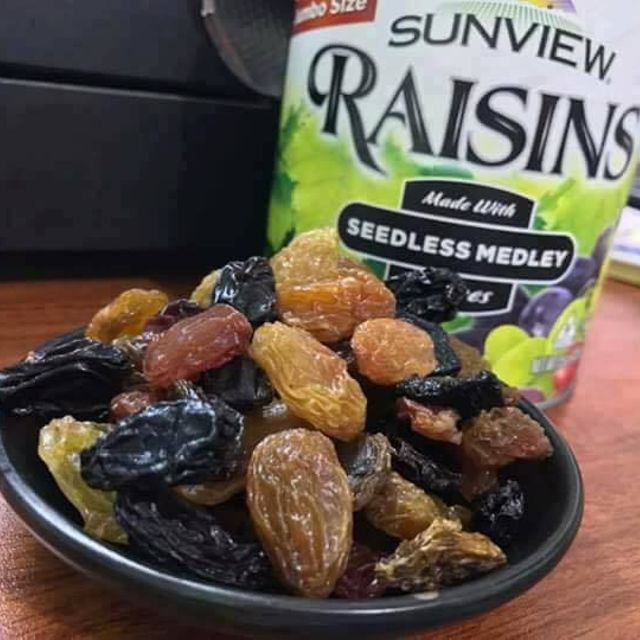 THÙNG 12 HỘP NHO KHÔ MỸ RAISINS 425g - Nho Raisins