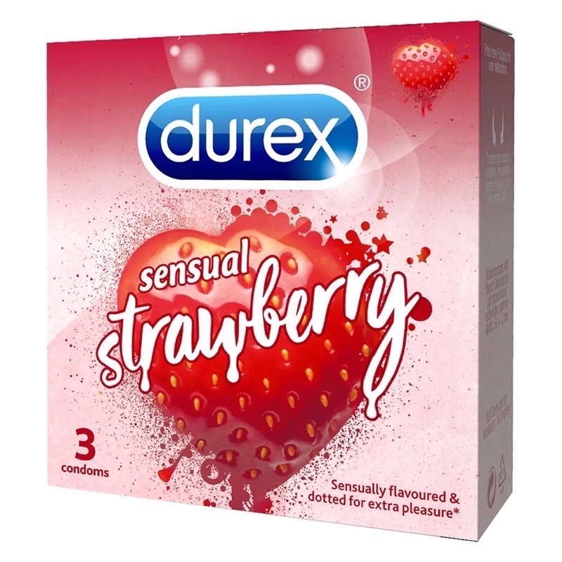 Bao cao su Durex hương dâu & sô cô la hàng chính hãng nhập khẩu bởi công ty dksh việt nam